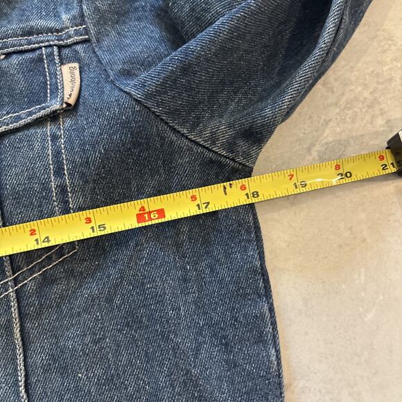 Vintage Y2K Billabong Denim Jacket Faux Fur Blue Trim Women's Sz Medium - Picture 5 of 8